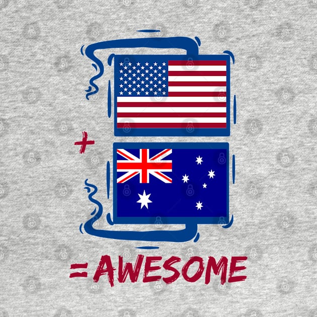 Australian and American Is Awesome by TShirtWaffle1